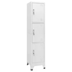 VidaXL Armoire à casier avec 3 compartiments 38x45x180 cm