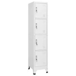 VidaXL Armoire à casier avec 4 compartiments 38x45x180 cm