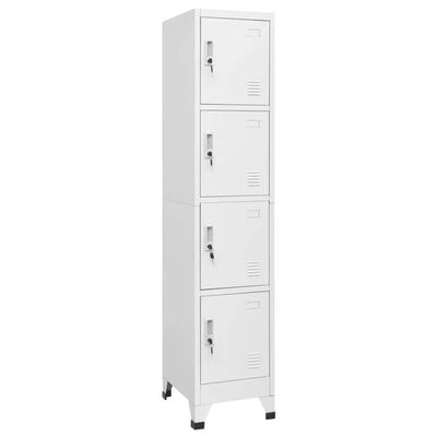 VidaXL Armoire à casier avec 4 compartiments 38x45x180 cm 1 VidaXL Armoire à casier avec 4 compartiments 38x45x180 cm