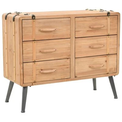 VidaXL Armoire à tiroirs bois de sapin massif 91 x 35 x 73 cm 1 VidaXL Armoire à tiroirs bois de sapin massif 91 x 35 x 73 cm