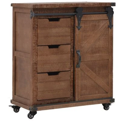 VidaXL Armoire de rangement Bois de sapin massif 64x33,5x75 cm Marron 1 VidaXL Armoire de rangement Bois de sapin massif 64x33,5x75 cm Marron