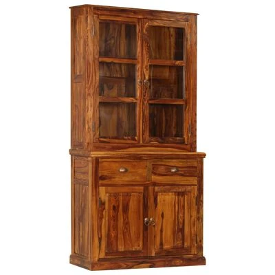 VidaXL Armoire à vitrine Bois de Sesham massif 100x40x200 cm 1 VidaXL Armoire à vitrine Bois de Sesham massif 100x40x200 cm