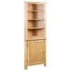 VidaXL Armoire d'angle 59 x 36 x 180 cm Bois de chêne massif