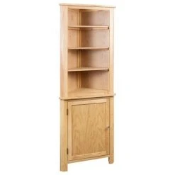 VidaXL Armoire d'angle 59 x 36 x 180 cm Bois de chêne massif