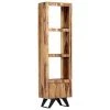 VidaXL Buffet 45x28x180 cm Bois massif de Sesham