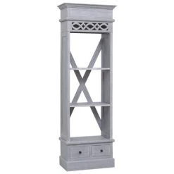 VidaXL Buffet 60x30x180 cm Bois d'acajou massif