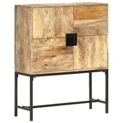 VidaXL Buffet 80x30x100 cm Bois de manguier massif