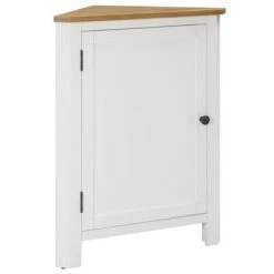 VidaXL Armoire d'angle 59x36x80 cm Bois de chêne massif