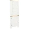 VidaXL Armoire d'angle 59x36x180 cm Bois de chêne massif