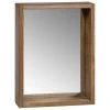 VidaXL Armoire à miroir 30x10x40 cm Bois de teck massif