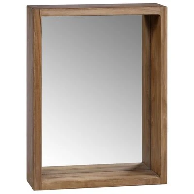 VidaXL Armoire à miroir 30x10x40 cm Bois de teck massif 1 VidaXL Armoire à miroir 30x10x40 cm Bois de teck massif