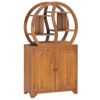 VidaXL Armoire avec étagère Yin Yang 70x30x130 cm Bois de teck massif 1 VidaXL Armoire avec étagère Yin Yang 70x30x130 cm Bois de teck massif