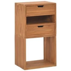 VidaXL Armoire de rangement 40x30x76 cm Bois de teck massif