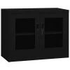 VidaXL Armoire de bureau Noir 90x40x70 cm Acier