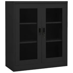 VidaXL Armoire de bureau Anthracite 90x40x105 cm Acier