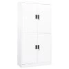 VidaXL Armoire de bureau Blanc 90x40x180 cm Acier