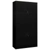 VidaXL Armoire de bureau Noir 90x40x180 cm Acier