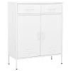 VidaXL Armoire de rangement Blanc 80x35x101,5 cm Acier