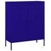 VidaXL Armoire de rangement Bleu marine 80x35x101,5 cm Acier