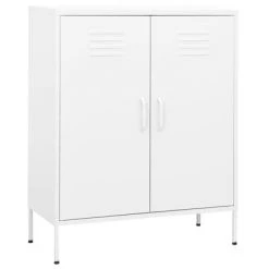 VidaXL Armoire de rangement Blanc 80x35x101,5 cm Acier