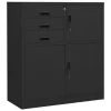 VidaXL Armoire de bureau Anthracite 90x40x102 cm Acier
