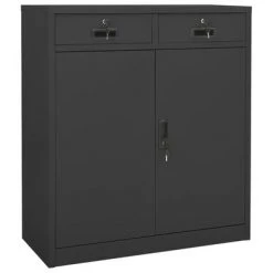 VidaXL Armoire de bureau Anthracite 90x40x102 cm Acier