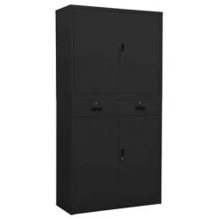 VidaXL Armoire de bureau Anthracite 90x40x180 cm Acier