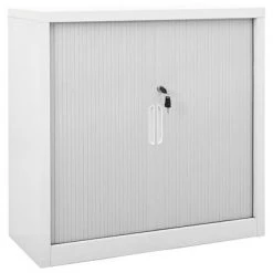 VidaXL Armoire à portes coulissantes Gris 90x40x90 cm Acier
