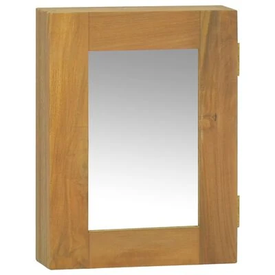 VidaXL Armoire à miroir 30x10x40 cm Bois de teck solide 1 VidaXL Armoire à miroir 30x10x40 cm Bois de teck solide