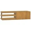 VidaXL Armoire murale de salle de bain 110x40x30 cm Teck solide