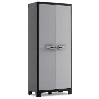 Keter Armoire de rangement polyvalente Titan Noir et gris 182 cm 1 Keter Armoire de rangement polyvalente Titan Noir et gris 182 cm