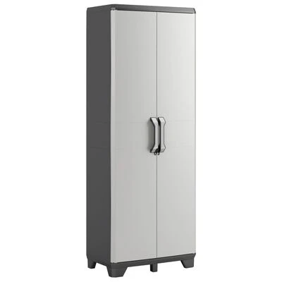 Keter Armoire de rangement avec étagères Gear Noir et gris 182 cm 1 Keter Armoire de rangement avec étagères Gear Noir et gris 182 cm