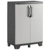 Keter Armoire de rangement basse Gear Noir et gris 97 cm