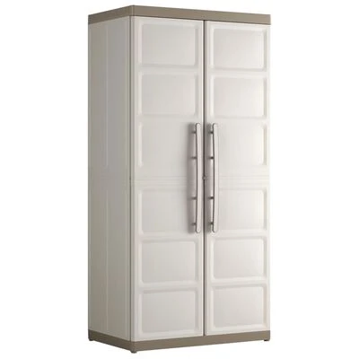 Keter Armoire à étagères Excellence XL Beige et taupe 182 cm 1 Keter Armoire à étagères Excellence XL Beige et taupe 182 cm