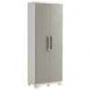 Keter Armoire de rangement de jardin à étagères Crème et taupe 182 cm