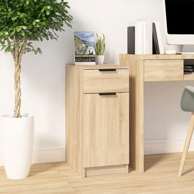 VidaXL Armoire de bureau Chêne sonoma 33,5x50x75 cm Bois d'ingénierie 2 VidaXL Armoire de bureau Chêne sonoma 33,5x50x75 cm Bois d'ingénierie – Image 2
