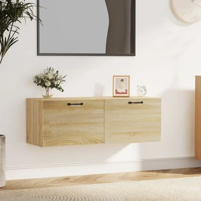 VidaXL Armoire murale Chêne sonoma 100x36,5x35 cm Bois d'ingénierie 2 VidaXL Armoire murale Chêne sonoma 100x36,5x35 cm Bois d'ingénierie – Image 2
