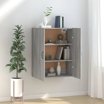VidaXL Armoire suspendue Sonoma gris 69,5x34x90 cm Bois d'ingénierie 2 VidaXL Armoire suspendue Sonoma gris 69,5x34x90 cm Bois d'ingénierie – Image 2