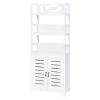 VidaXL Armoire de salle de bain Albuquerque Bois Blanc 46x24x117,5 cm