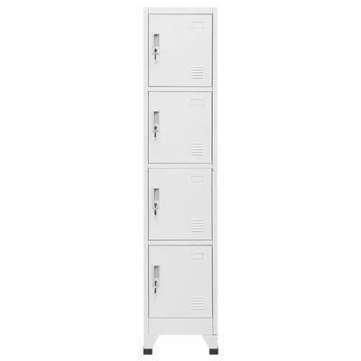 VidaXL Armoire à casier avec 4 compartiments 38x45x180 cm 2 VidaXL Armoire à casier avec 4 compartiments 38x45x180 cm – Image 2