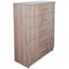 VidaXL Meuble de rangement Bois d'ingénierie 71x35x106 cm Chêne