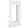 VidaXL Armoires de couloir 2 pcs Blanc Bois d'ingénierie