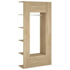 VidaXL Armoires de couloir 2 pcs Chêne Sonoma Bois d'ingénierie