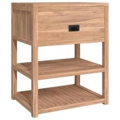 VidaXL Armoire de salle de bain 60x45x75 cm Bois de teck solide