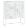 VidaXL Buffet haut Blanc 80x35x100 cm Acier