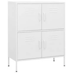 VidaXL Armoire de rangement Blanc 80x35x101,5 cm Acier
