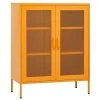 VidaXL Armoire de rangement Jaune moutarde 80x35x101,5 cm Acier