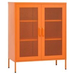 VidaXL Armoire de rangement Orange 80x35x101,5 cm Acier