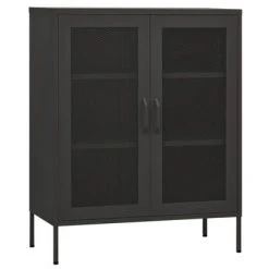 VidaXL Armoire de rangement Anthracite 80x35x101,5 cm Acier