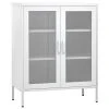 VidaXL Armoire de rangement Blanc 80x35x101,5 cm Acier